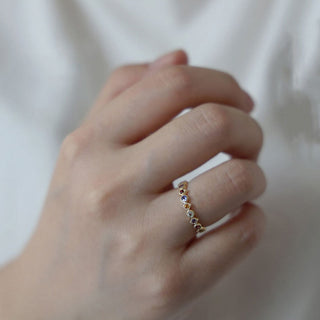 Zirconia Rainbow Ring 18K Guldpläterat