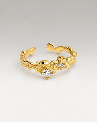 Crystal Zirconia Ring 18K Guldpläterat