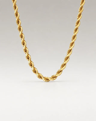 Rope Choker 18K Guldpläterat 4mm