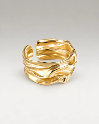 Melted Ring 18K Guldpläterat