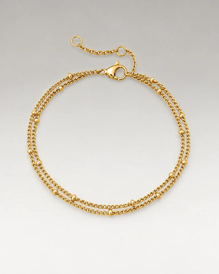 Minimalist Beaded Armband 18K Guldpläterat