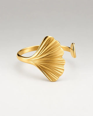 Mussla Ring 18K Guldpläterat