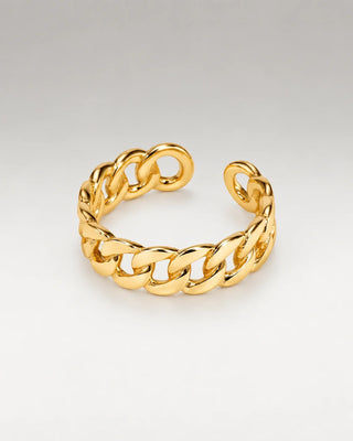 Panzer Facett Ring 18K Guldpläterat