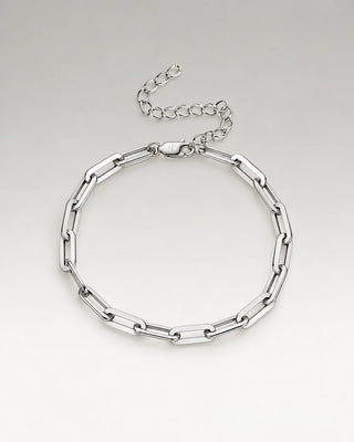 Silverfärgat armband – Paper Armband 5mm i silverfärg | Callisto Jewellery