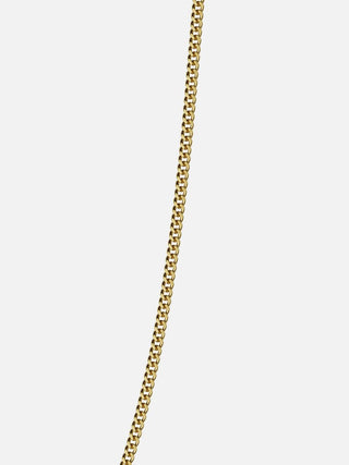 Sirocco Cuban Necklace 1.5mm 18K Guldbelagt