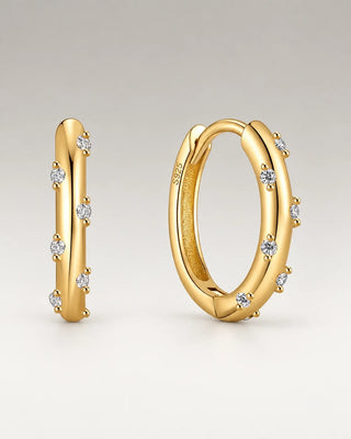 Small Huggie Hoops 18K Guldpläterat