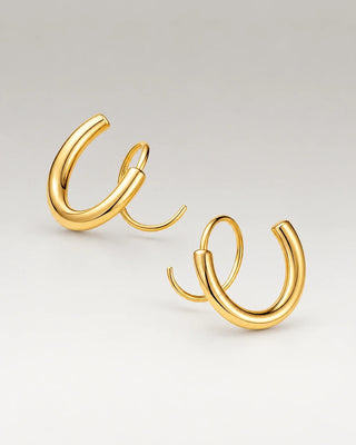 Spiral Piercing Örhängen 18K Guldpläterat