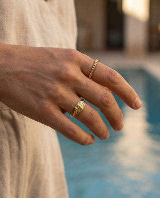 Sunray Ring 18K Guldpläterat