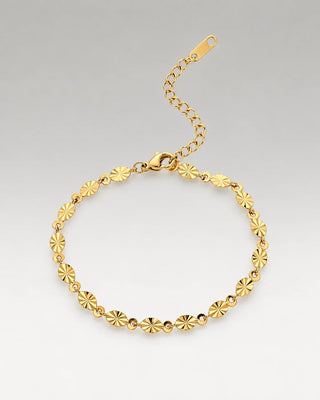 Sunburst Armband 18K Guldpläterat 4mm