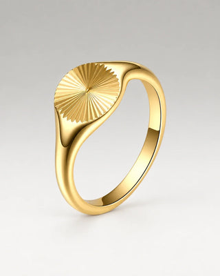 Sunburst Ring 18K Guldpläterat