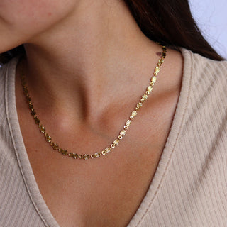 Sunburst Choker 18K Guldpläterat 4mm
