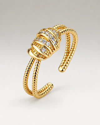 Zirconia Wrap Ring 18K Guldpläterat